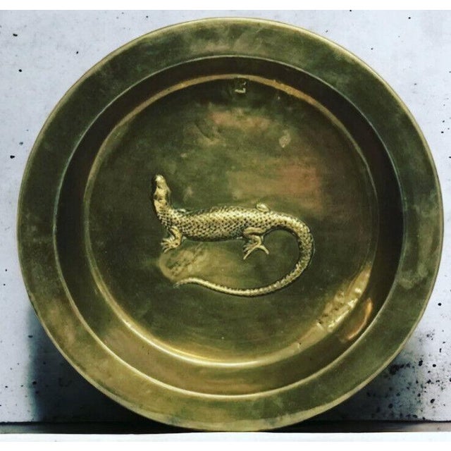 Arts and Crafts Wall Charger in Brass and Copper For Sale - Image 3 of 6