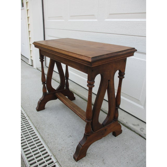 Antique Piano or Organ Music Bench Stand For Sale - Image 6 of 10