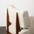 Mid-Century Modernist Sculptural Oak Lounge Chairs in Off White Boucle For Sale - Image 13 of 17