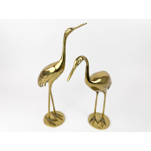 Mid-Century Brass Herons by Gilde Handwerk, 1960s, Set of 2 For Sale - Image 6 of 18