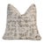 Double-Sided White and Silver Silk Velvet Square Pillow For Sale