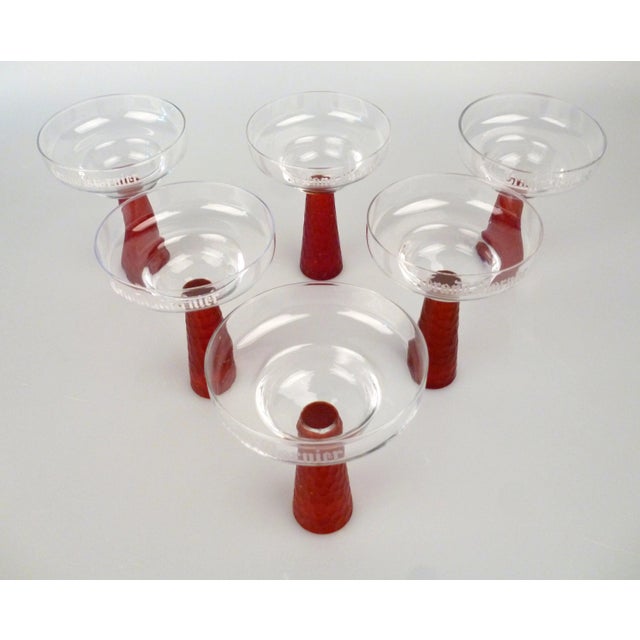 Glass Grand Marnier Collectible Glasses - 6 For Sale - Image 7 of 8