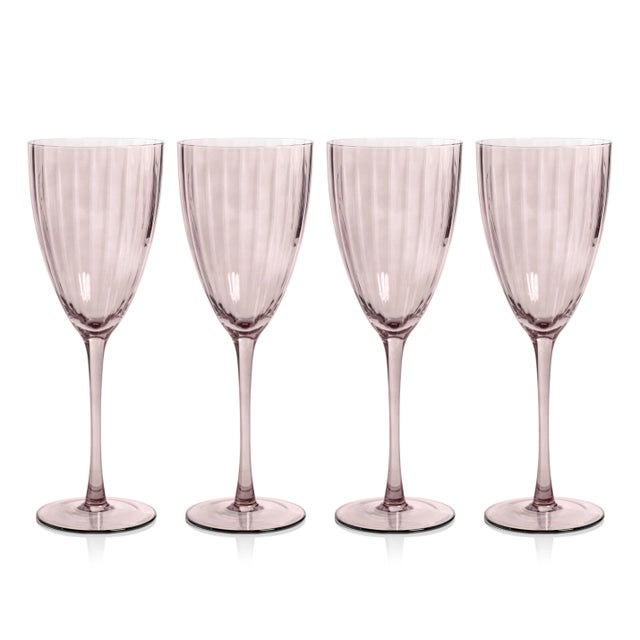 Malden Optic White Wine Glasses - Wine, Set of 4 For Sale - Image 4 of 4