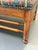 Beige Vintage Upholstered Waverly Fabric "Persia" Ottoman With Turned Wooden Legs For Sale - Image 8 of 12