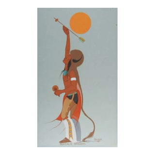 Danny Kaler Buffalo Offering Native American Painting For Sale