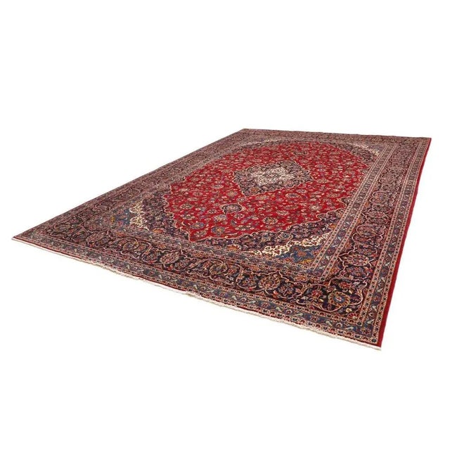 Kashan Rug in Virgin Wool For Sale - Image 11 of 11