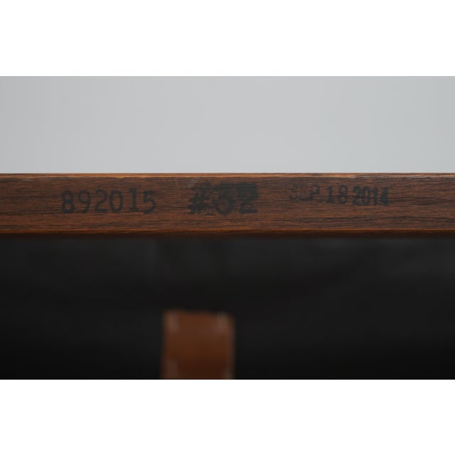 Stickley Mission Oak Leather Woven Seat Bench For Sale - Image 15 of 15