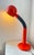 Industrial Vintage Space Age Orange Metal Table Lamp, 1970s For Sale - Image 3 of 16