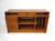 A teak expandable 2-piece stereo record and desk cabinet with an area for your equipment, one door with storage and...
