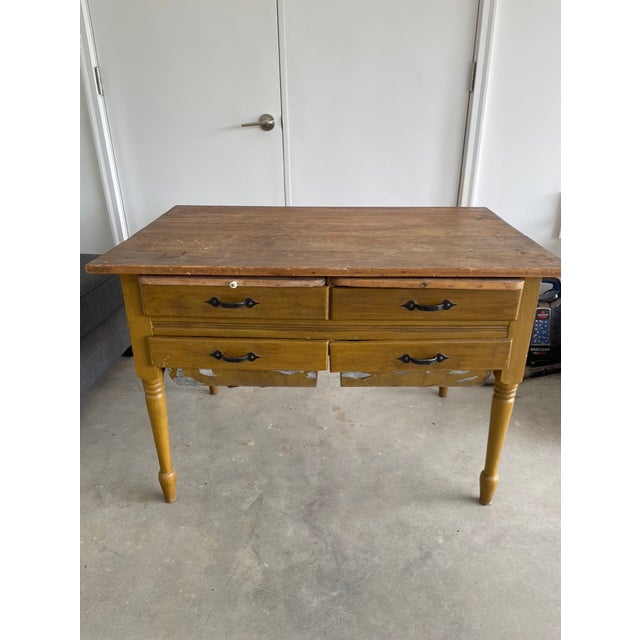 Mid 19th Century Antique Possum Belly Bakers Table Chairish