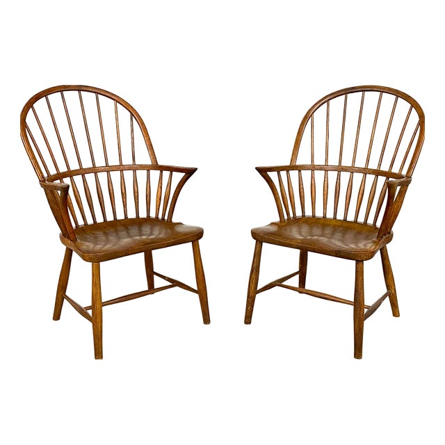 CH18A Dining Chairs by Frits Henningsen for Carl Hansen & Son, Set of 2 For Sale