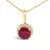 Adorn your neckline with the exquisite allure of this 10K yellow gold pendant necklace, where the warmth of the metal...