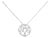 .925 Sterling Silver 1/10 Cttw Diamond Tree of Life Pendant Necklace (I-J Color, I3 Clarity) For Sale