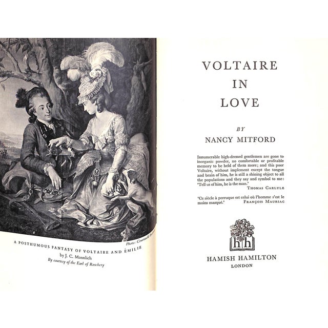 Traditional "Voltaire in Love" 1957 Mitford, Nancy For Sale - Image 3 of 8