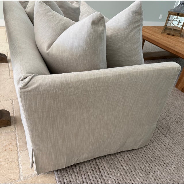 Transitional Restoration Hardware Sofa For Sale - Image 3 of 4