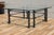 Vintage Giacometti Style Brutalist Sculptural Metal & Glass Coffee Table, 1970s For Sale - Image 16 of 18