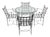 Mario Papperzini for Janus Et Cie Iron Outdoor Dining Set, Table & 4 Chairs, Attributed For Sale
