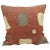Antique Applique Raffia Brown and Rust Kuba Decorative Pillows Matisse Style For Sale - Image 9 of 10