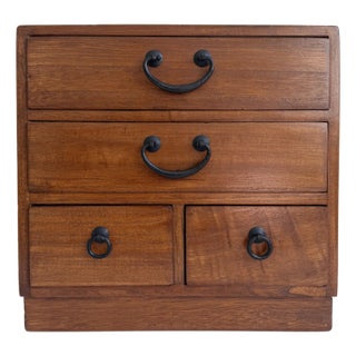 Vintage Tabletop Tansu Chest, Japan For Sale