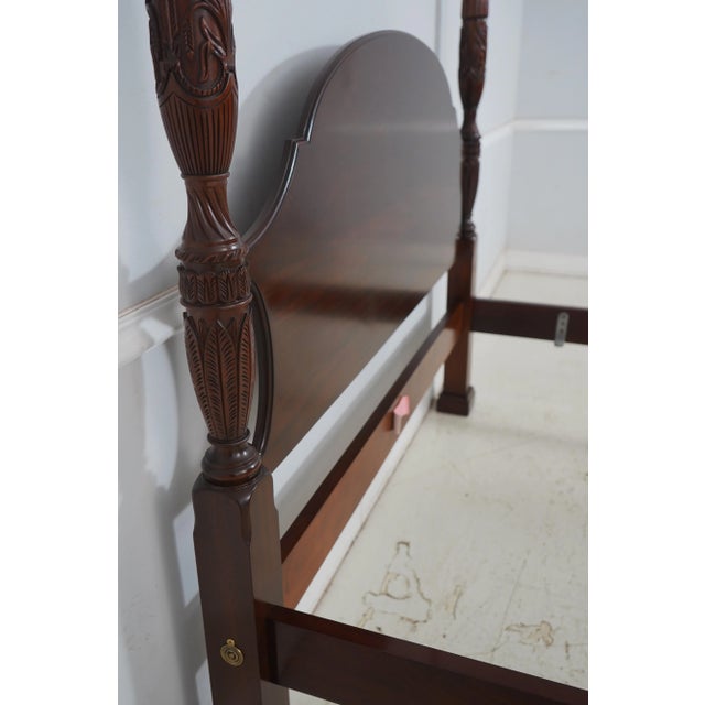 Traditional Henkel Harris Mahogany Queen Size Model 151 Poster Bed For Sale - Image 3 of 18
