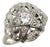 1920s Art Deco 14k White Gold Order of the Eastern Star Diamond Ring, Size 7.75 For Sale