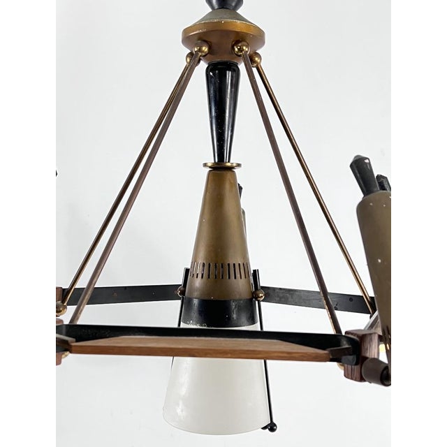 Mid-Century Modern Sputnik Chandelier by Stilnovo, Italy, 1950s For Sale - Image 9 of 18