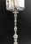 Italian 1970s Chrome "Turned Wood" Style Candlestick Floor Lamp For Sale - Image 10 of 12