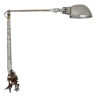Vintage Industrial, Adjustable Desk Table Lamp For Sale