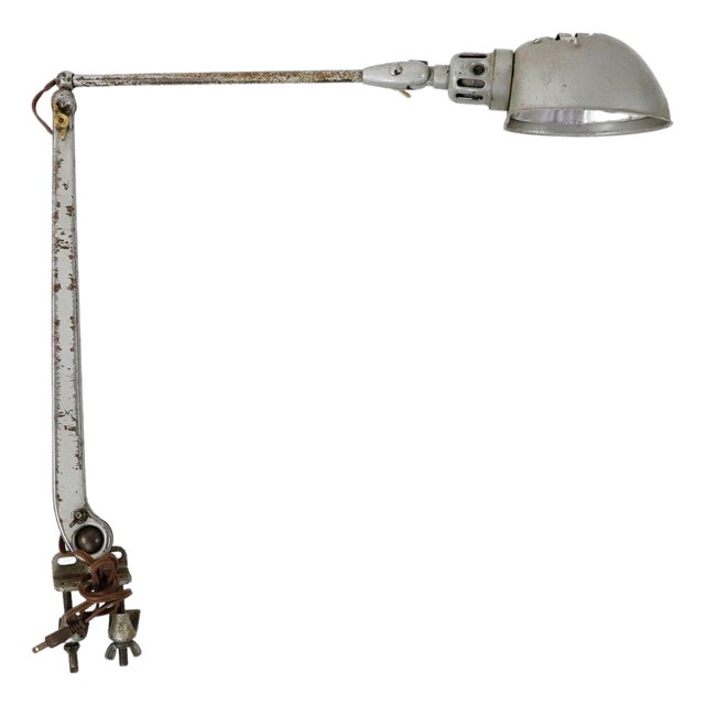 Vintage Industrial, Adjustable Desk Table Lamp For Sale