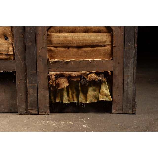 Antique b.p.o.e. Elk Lodge Tiger Oak Triple-Seat Bench For Sale - Image 14 of 15