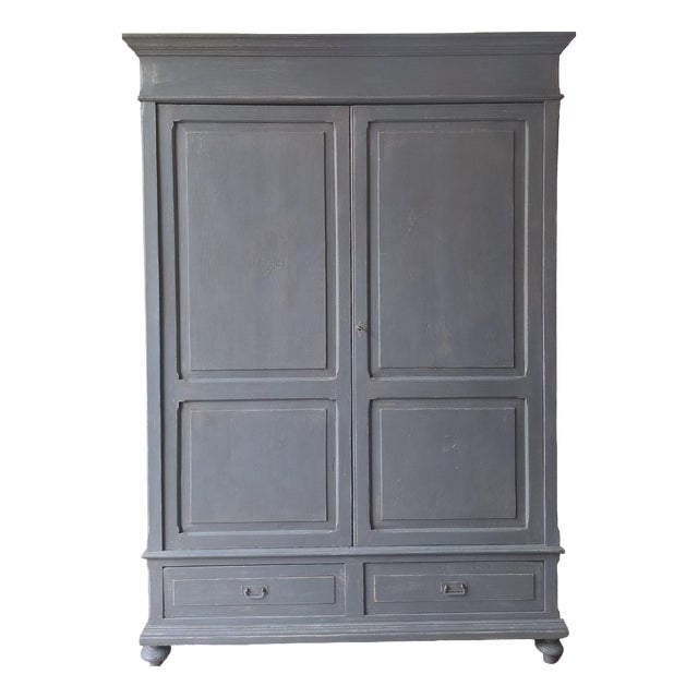 Antique Tuscan Fir Wardrobe, 1890s For Sale