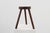 Rustic Oak Wooden Tripod Stool, France, 1890s For Sale - Image 5 of 10