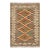Bohemian Kilim Gray Beige Hand-Woven Wool Rug For Sale