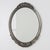 Art Deco French Oval Mirror with Carved Roses and Silver-Painted Frame, 1920s For Sale - Image 11 of 11