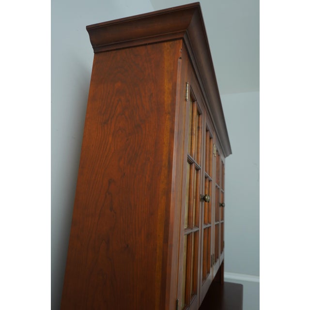 Dr Dimes Cherry Stepback Dutch Cabinet Cupboard For Sale - Image 15 of 18