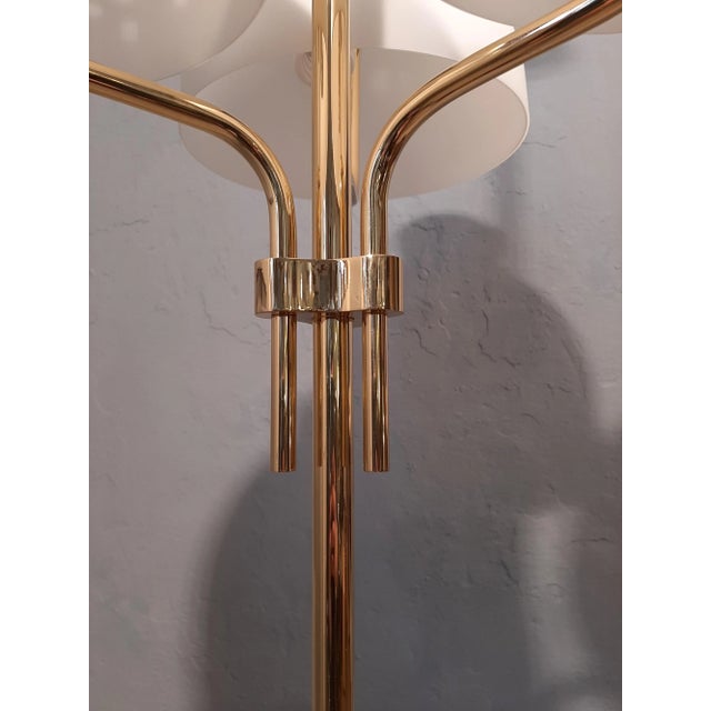 brass and Opaline Glass Model LTA3B 3-Light Floor Lamp by Ignazio Gardella for Azucena, 2000s For Sale - Image 13 of 18