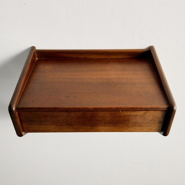 Teak Floating Nightstand by Sigfred Omann for Ølholm Møbelfabrik, 1960s For Sale - Image 10 of 12