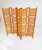 Brown Lotus Square Folding Room Divider in Birch, Singapore, 1970s For Sale - Image 8 of 11
