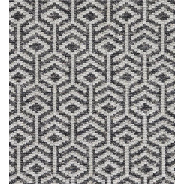 Traditional Sample - The House of Scalamandré Axial Fabric, Pewter For Sale - Image 3 of 3