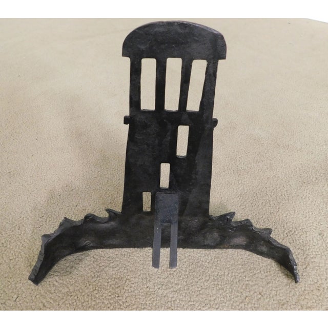 Vintage Ornamental Iron Light House For Sale - Image 12 of 13