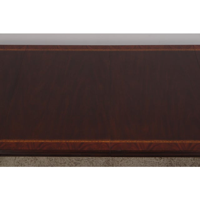 Henkel Harris Model 2235 Mahogany Inlaid Dining Table For Sale - Image 14 of 18