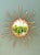 Vintage Italian Bent Rattan Sunburst Mirror For Sale - Image 9 of 12