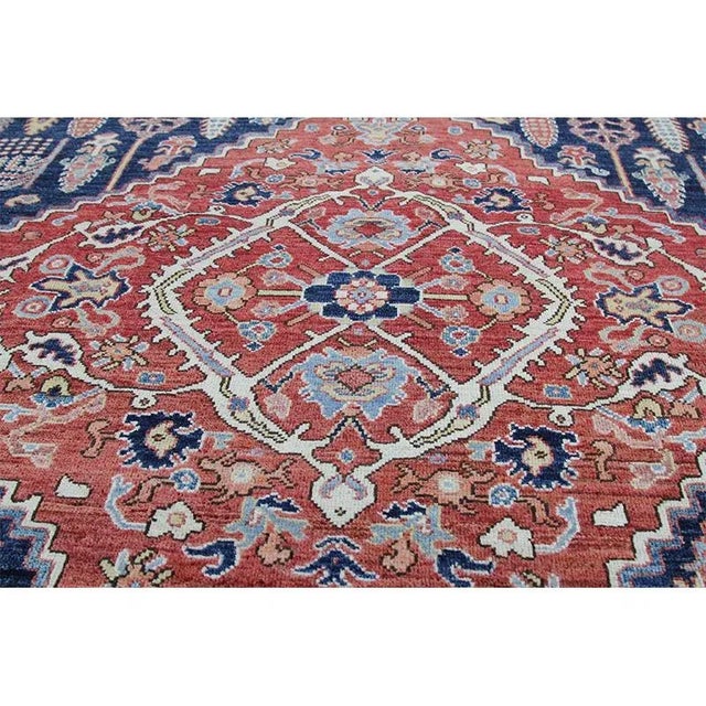 Handwoven Navy Bakhshayesh Style Rug 9'2" X 12'3" For Sale - Image 9 of 12