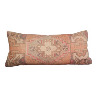 Pillow Cover Made From Natural Wool Handmade Vintage Rug For Sale