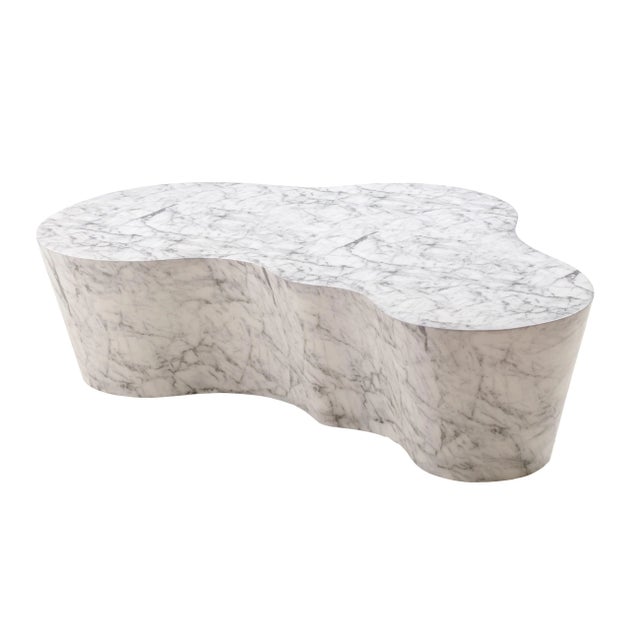 Slab Marble Coffee Table For Sale - Image 4 of 8