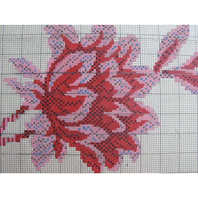 Paper Antique French Textile Design For Sale - Image 7 of 9