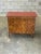 Raspberry Red Vintage British Colonial Chest in Faux Tortoise Shell and Faux Bamboo With Crackle Finish For Sale - Image 8 of 12