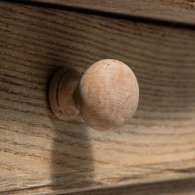 19th Century France Louis XV Antique White Oak Side Table For Sale - Image 15 of 15