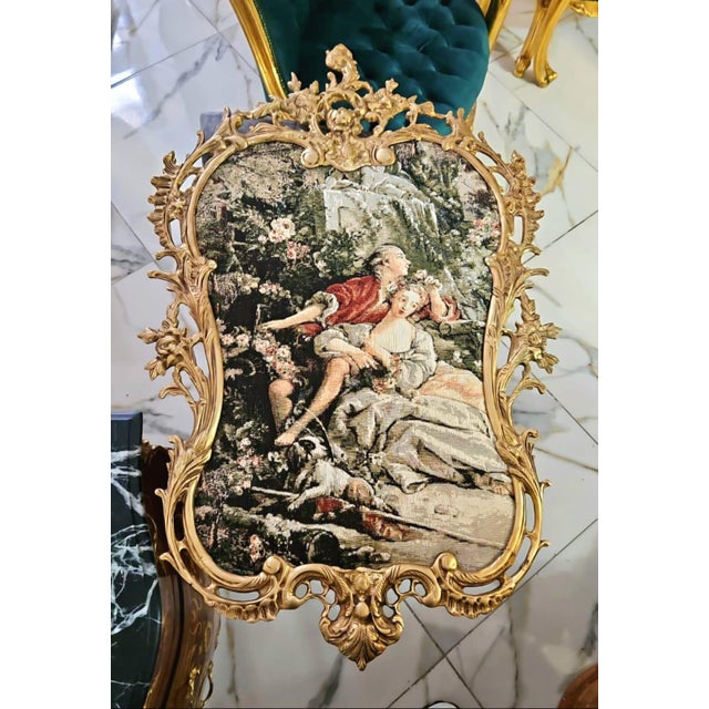 Celebrate the timeless elegance of French Rococo artistry with this exquisite tapestry wall art. Featuring a romantic...