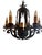 Antique Spanish Revival Wrought Iron Chandelier For Sale - Image 9 of 10